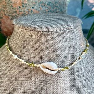 Boho Cowrie Shell Surfer Necklace